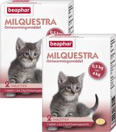 Beaphar Milquestra Kitten - Anti wormenmiddel - 2 x 2 tab 0.5 Tot 4 Kg
