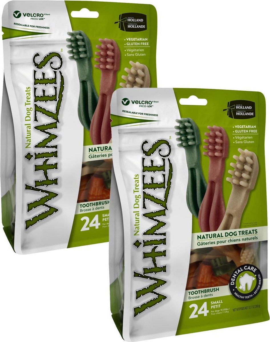 Whimzees Tandenborstel Small - Hondensnacks - 2 x 24x8.6 cm