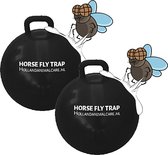 Horse Fly Trap Ball - Anti insect - 2 x 45 cm Zwart