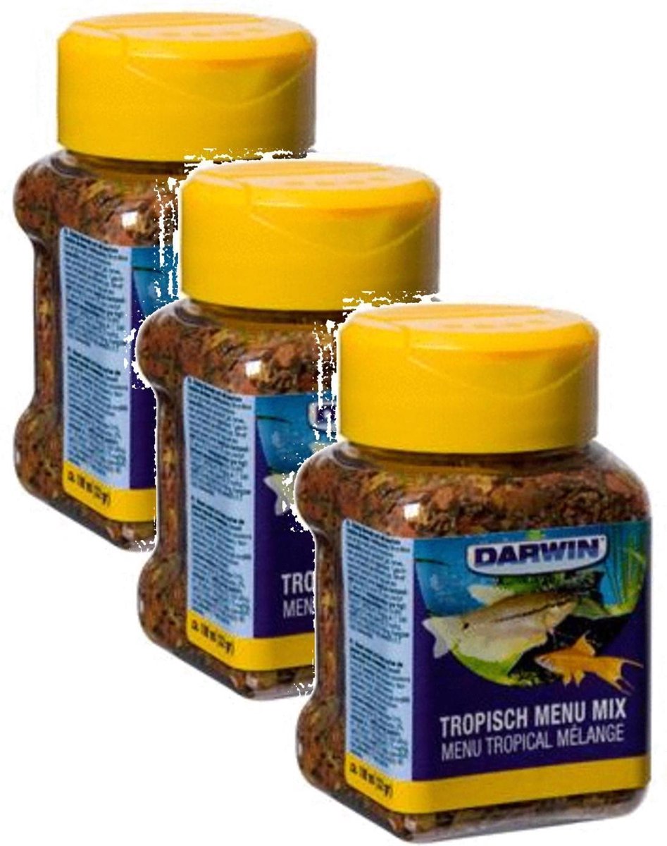 Darwin Tropische Menu Mix - Vissenvoer - 3 x 100 ml
