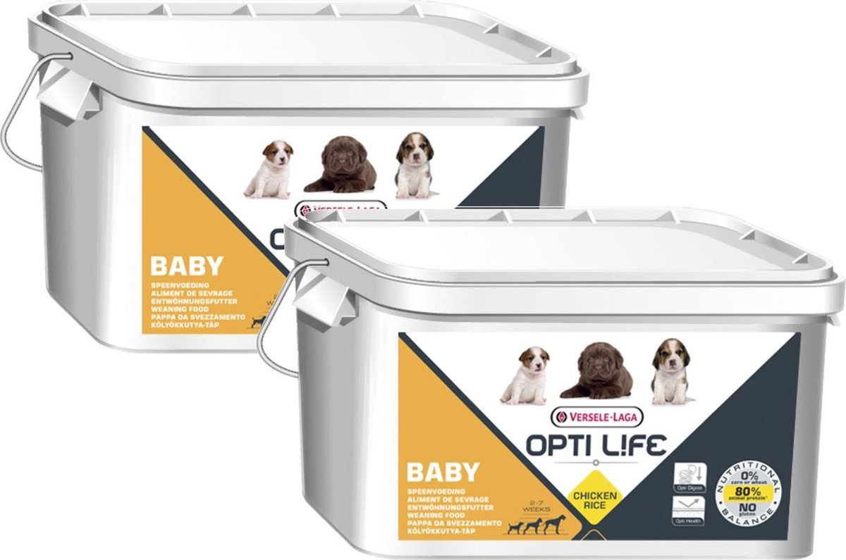 Opti Life Opti Life Baby - Hondenvoer - 2 x 3 kg