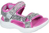 Skechers S Lights Glimmer Kicks Silver Hot Pink