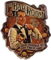 The BAR ROOM - Top Chef - Kelner - Metalen wandbord - 52.5 x 45.5 cm