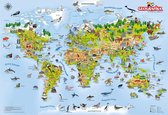 Ontdek de Wereld spel + Wereldkaart voor kinderen Unik Play / Geografika