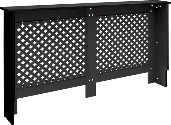 ECD Germany Radiatorhoes landelijke stijl 112x19x82 cm wit MDF gelakt ECD Germany Radiatorhoes landelijke stijl 112x19x82 cm wit MDF gelakt