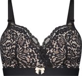 Hunkemöller Dames Lingerie Voorgevormde voedingsbh Rose  - Zwart - maat C85