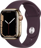 Apple Watch Series 7 - 41 mm - 4G - GPS - Stainless Steel Case - Goud