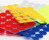 Lot van 150 paar Velcro Zelfklevende rondjes, mix kleuren in diameter 15mm Klittenband Rond