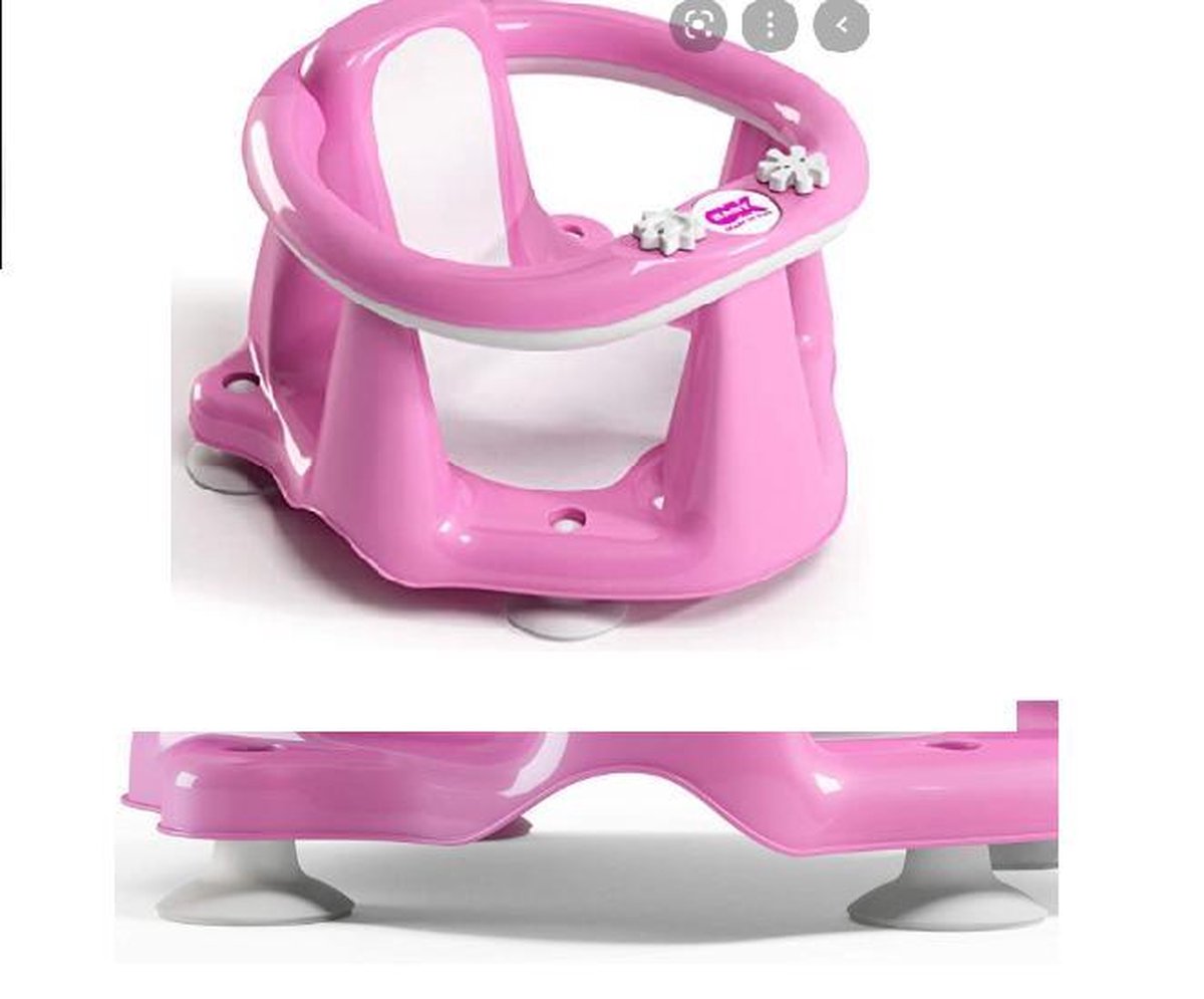 Goedkoopste Flipper badzitje met antislip wit met geel