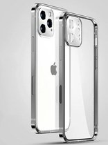 Nixnix - Iphone 13 telefoon hoesje - Transparant wit - Phone case