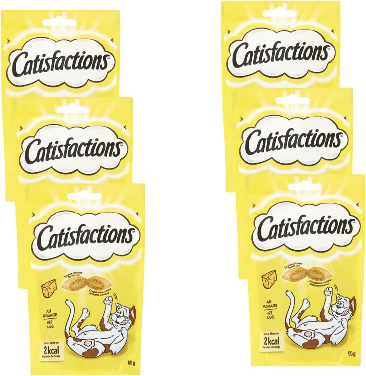 CATISFACTIONS Friandises au fromage - Pour chat et chaton - 60 g