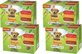 Bonzo Pouch Vitafit Adult - Hondenvoer - Rund en Aardappelen, Kip en Wortelen en Lam en Wortelen in Saus - 12x100 g