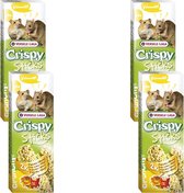 Versele-Laga Crispy Sticks Hamster & Rat - Snack pour rongeurs - 4 x Popcorn