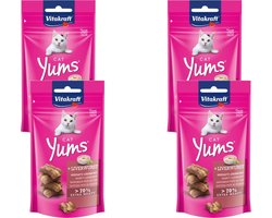 Vitakraft Cat Yums - Kattensnack - Leverworst - 4 x 40 g