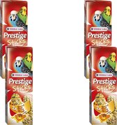 Versele-Laga Prestige Sticks Grasparkiet - Vogelsnack - 4 x Honing