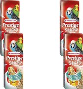 Versele-Laga Prestige Sticks Grasparkiet - Vogelsnack - 4 x Exotich Fruit