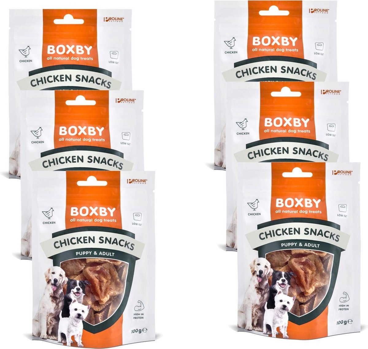 Proline Boxby Chicken Snacks - Hondensnacks - 6 x Kip 100 g
