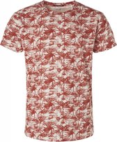 T-shirt Ronde Hals Print Cayenne Rood (95350304 - 162)