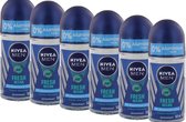 Nivea Men Deodorant Roller - Fresh Ocean - 6 x 50 ml - Voordeelverpakking