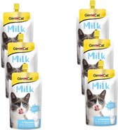 Gimcat Melk Voor Katten - Kattensnack - 6 x Melk 200 ml