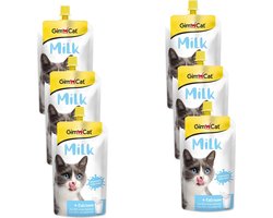 Gimcat Melk Voor Katten - Kattensnack - 6 x Melk 200 ml