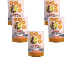 5x IAMS Naturally Kat Adult North Atlantic Zalm & Rijst 700 gr