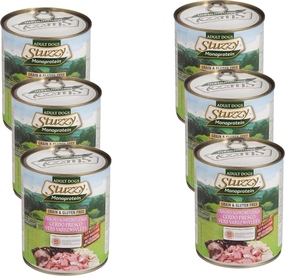 Stuzzy Stuzzy Hondenvoer Monoprotein Varken - 6 x 800 gr - Voordeelverpakking