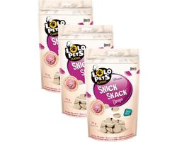 Lolo Pets Milk Drops For Dog 75 g - Hondensnacks - 3 x Ham
