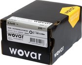 Wovar Tuinschroeven Zwart RVS 410 4 x 45 mm Torx 15 met snijpunt | Doos 200 Stuks | Houtschroeven