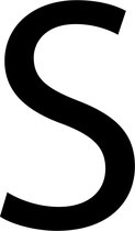Letter muurstickers - Letter S | Stickers in de kinderkamer | Eenvoudig opplakken | Leer het alfabet met stickers | Muurdecoratie | 1 letter muursticker S