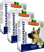 Biofood Schapenvetbonbons met Knoflook - Hond - Voedingssupplement -  3 x 40 bonbons