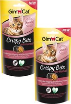 GimCat Crispy Bits Anti Hairball - Kat - Snack - 2 x 40 gr