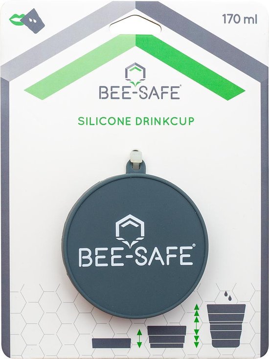 Silicone Drink Cup - BEE SAFE 170 ML - opvouwbare drinkbeker - Drink Cup van BEE SAFE — afbeelding 4