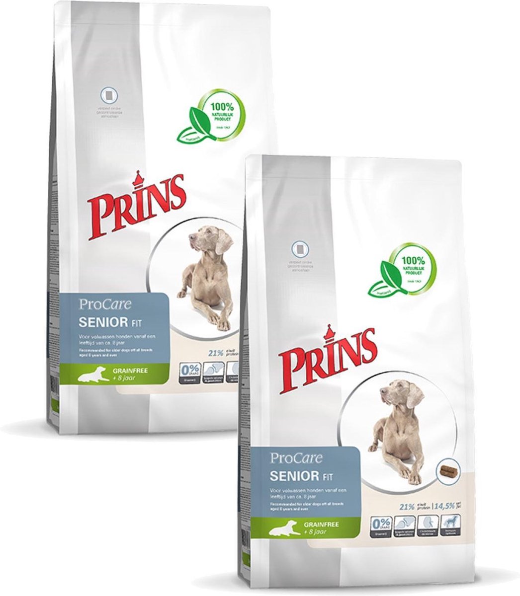 Prins Prins Procare Senior Fit - Hondenvoer - 2 x 12 kg Graanvrij