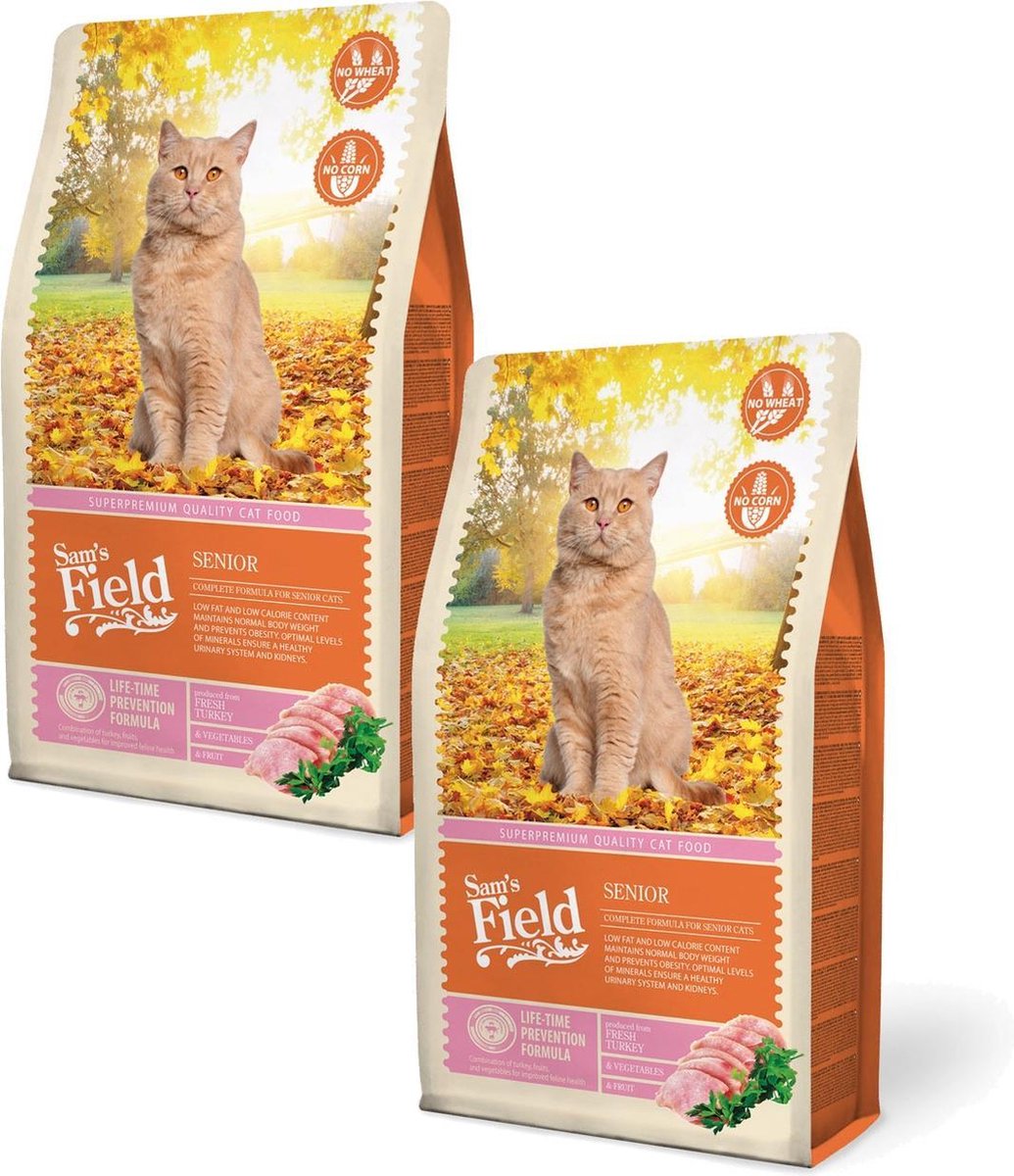 Sam's Field Cat Senior - Kattenvoer - 2 x 2.5 kg