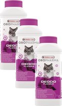 Versele-Laga Oropharma Deodo Geurverdrijver - Kattenbakreinigingsmiddelen - 3 x 750 g Bloemengeur