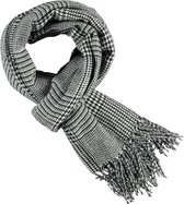 Heren sjaal grijs, zwart