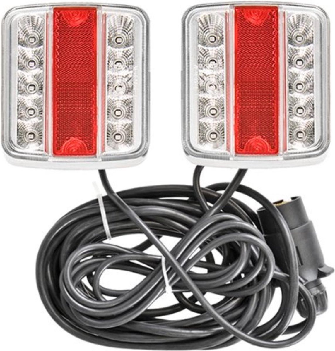Pro Plus Aanhangerverlichtingsset Led met Magneten 7,5 + 2,5 meter Kabel