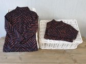 Tops shirt met een hippe zebra print 134/140