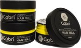 3X Gabri Professional Hair Wax Yellow Touch Strong Hold Matte Long Stay haargel-haarwax