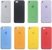 Tikawi Lot 8 Cases voor Iphone 11 (6.1 ') [Transparant - Zwart - Blauw - Roze - Rood - Oranje - Groen - Geel] [Dun 0.3mm en Licht]