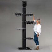 Krabpaal Plafondhoog voor Grote Katten Maine Coon Tower Plus Blackline Donkergrijs Antraciet van RHRQuality