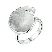 The Jewelry Collection Ring Gescratcht - Zilver Gerhodineerd