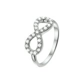 Ring Infinity Zirkonia Zilver Gerhodineerd