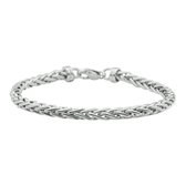 Zilgold Armband 520004 Geel met wit goud Gourmet 8 mm 21 cm