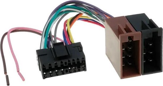 ISO kabel voor Sony autoradio - 30x12mm - 16-pins - 0,15 meter | bol.com