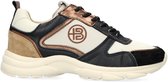 Haboob Gobi Lage sneakers - Leren Sneaker - Dames - Zwart - Maat 40