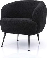 Stoel - Fauteuil - Relax Stoel - Lounge Stoel - Zwart - 74 cm breed