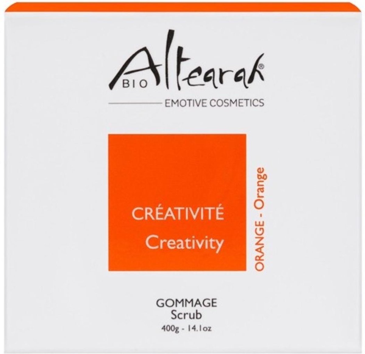Altearah Scrub Orange Creativity - Lichaamsscrub - Biologisch - Aromatherpie - 400 Gram