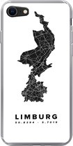 Geschikt voor iPhone SE 2020 hoesje - Limburg - Nederland - Wegenkaart - Siliconen Telefoonhoesje